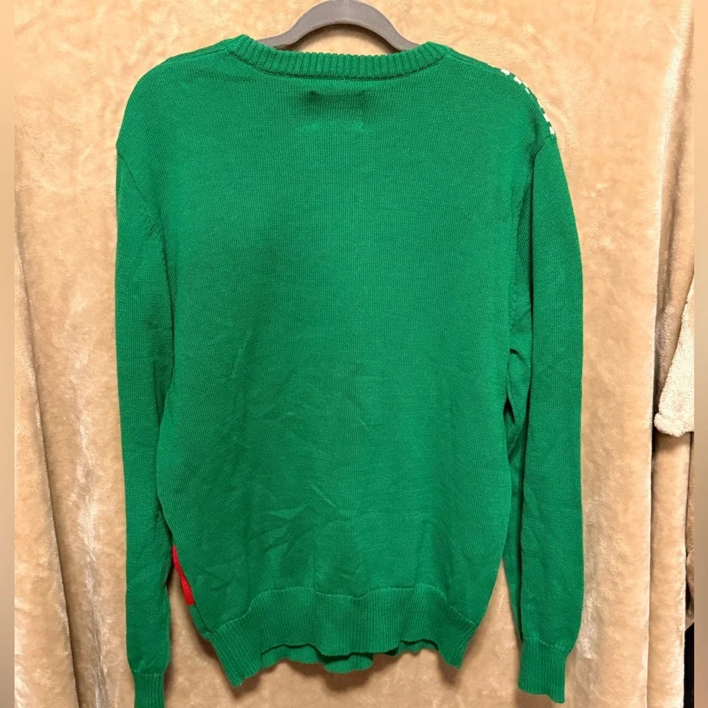 NWT Take Me Gnome Tonight Ugly Christmas Sweater Gnome Beer Funny Holiday‎ Green